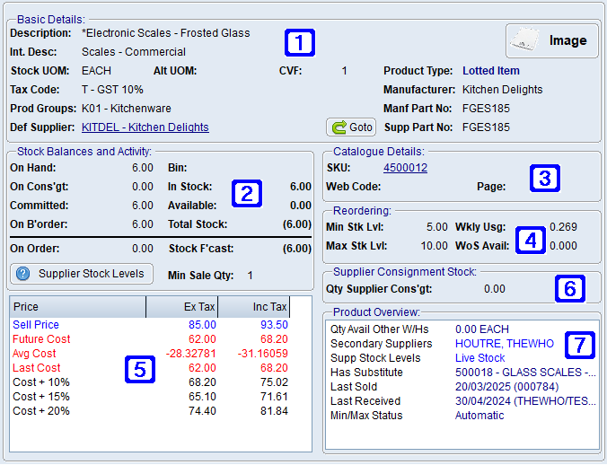 General Information Tab Screen General Information Tab Screen