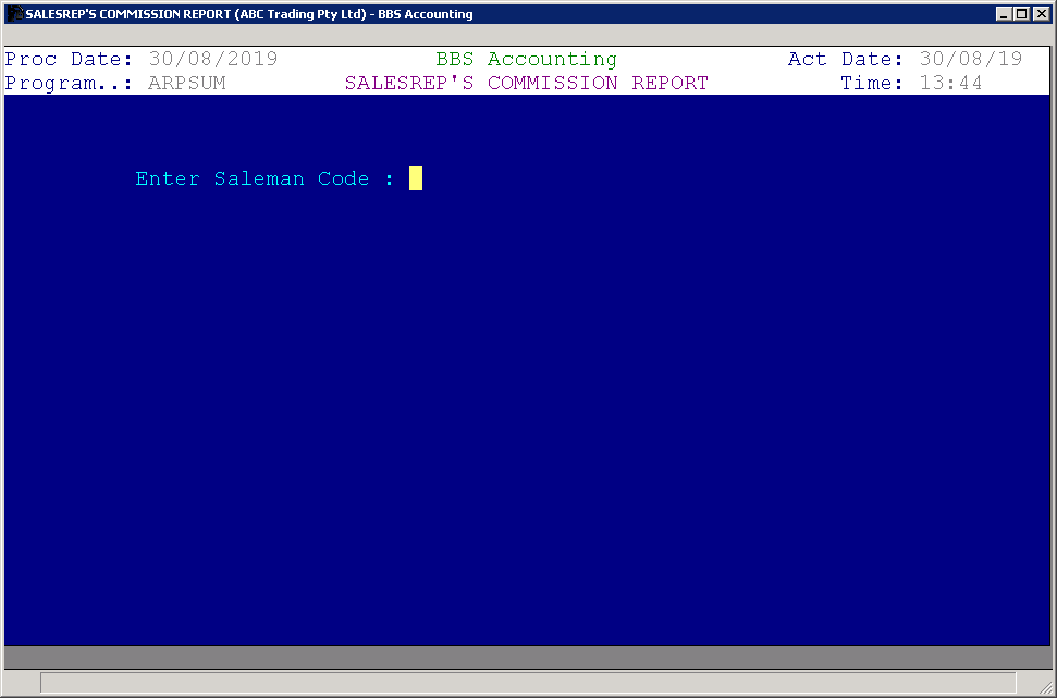 Example Legacy Screen Example Legacy Screen